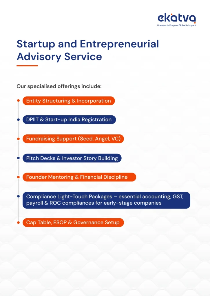 Startup and Entrepreneurial Advisory Service